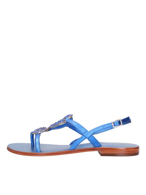 Sandali infradito flat in pelle EMANUELLE VEE | 431M-722-21-LANBLU